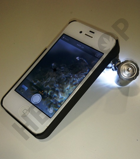 Lupa en funcionamiento en Iphone