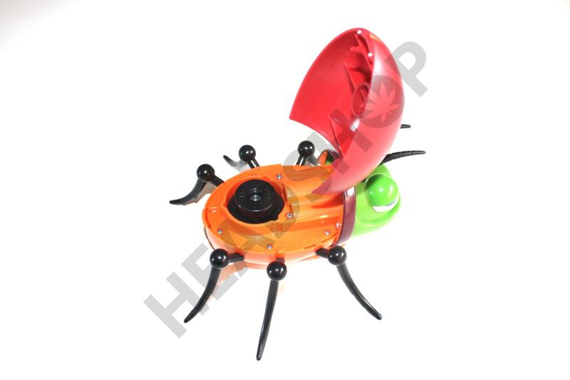Levantamos las alas para dejar el grinder al descubierto Bud Bug abierto