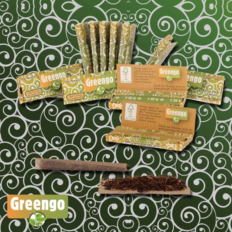 Diferentes papel de fumar Greengo