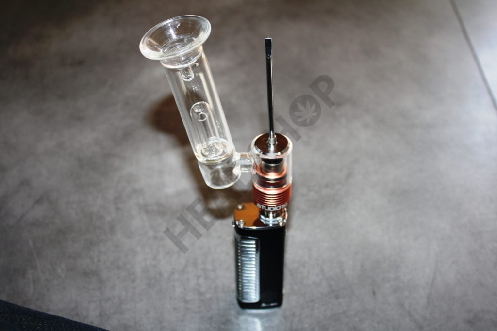 Vaporizador Atmos Studio Rig listo para su uso