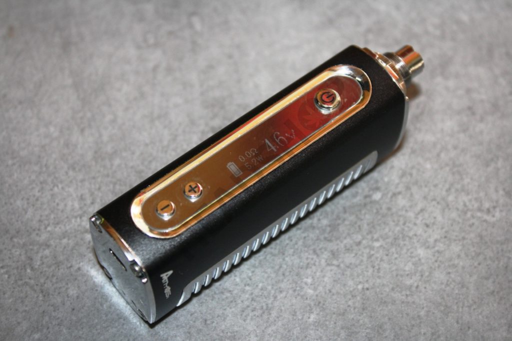 Controles con botones en el cuerpo del vaporizador
