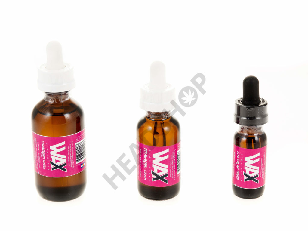 Los e-liquids Wax Liquidizer se presentan en dosificadores 15, 30 y 60 ml. más un formato especial de 1 litro