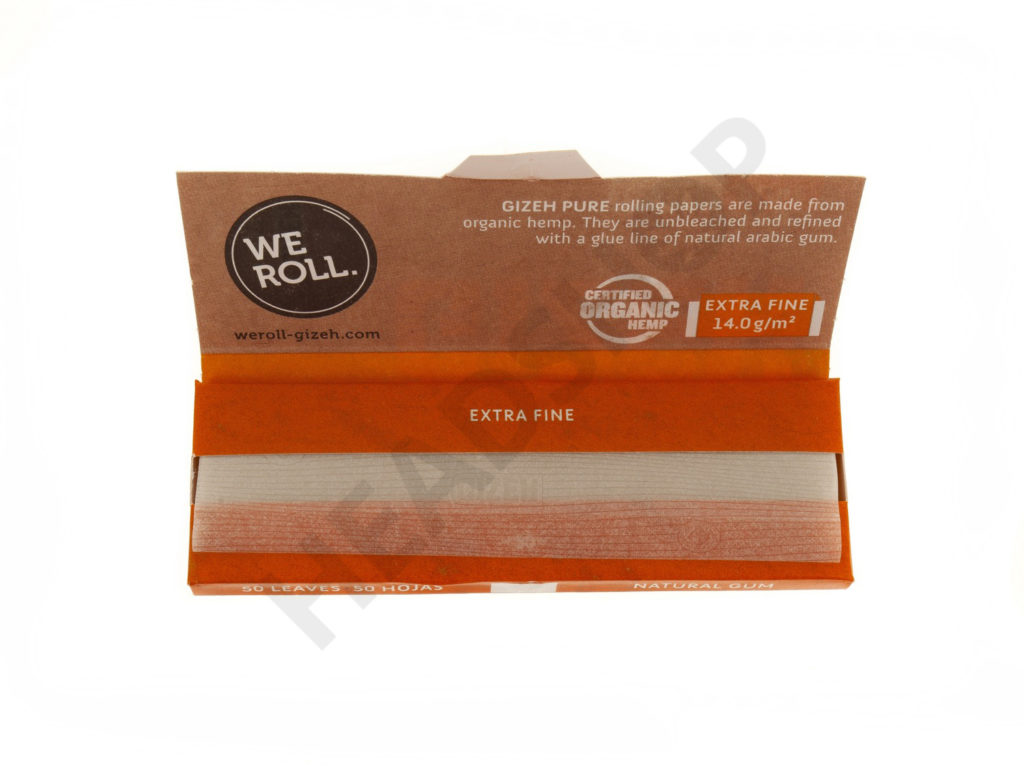 Gizeh Pure 1/4 Extra Fine, papel de cáñamo orgánico sin blanquear Gizeh Pure 1/4 Extra Fine, papel de cáñamo orgánico sin blanquear